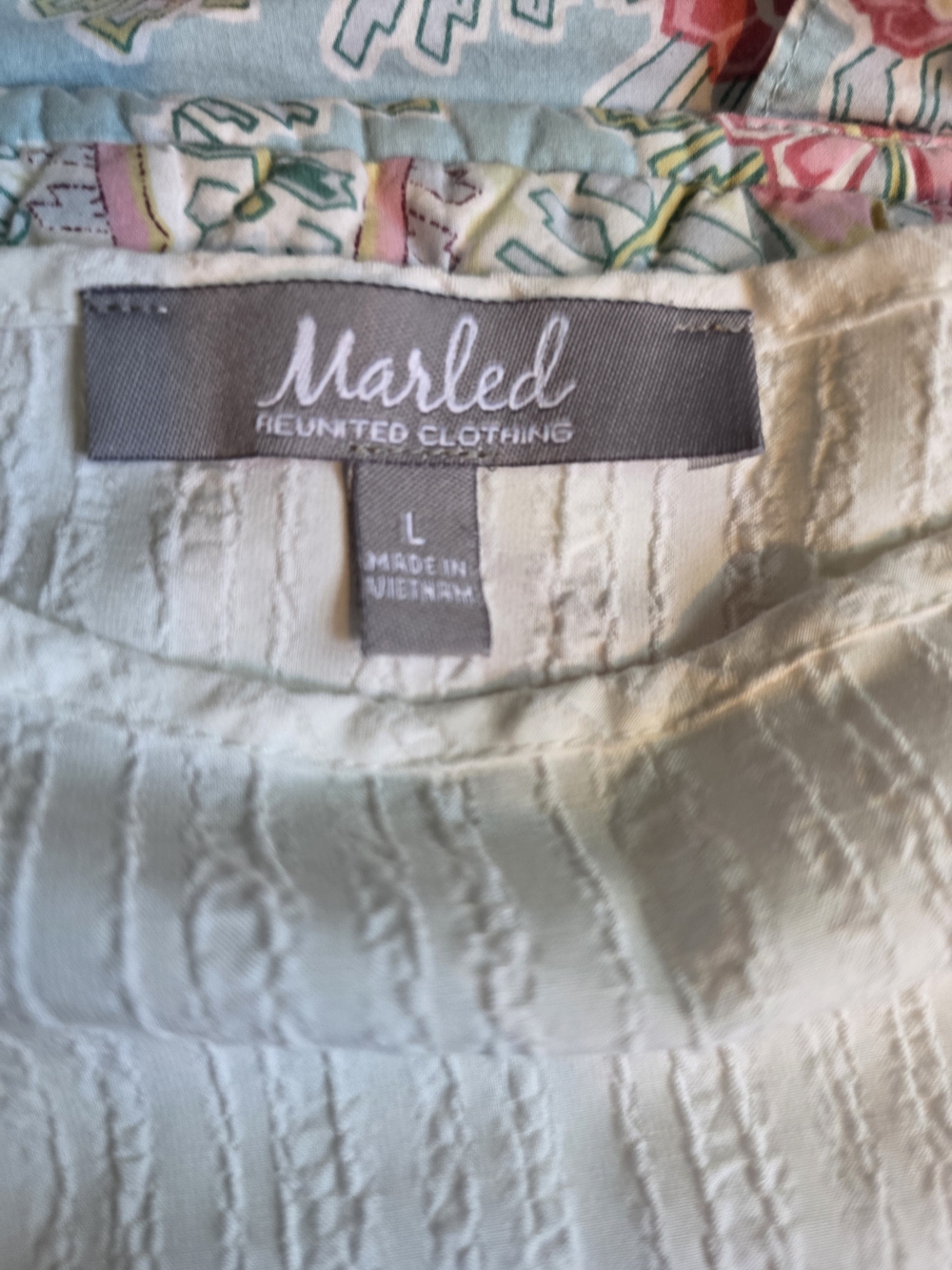 Marled Reunited Clothing Light Mint Top